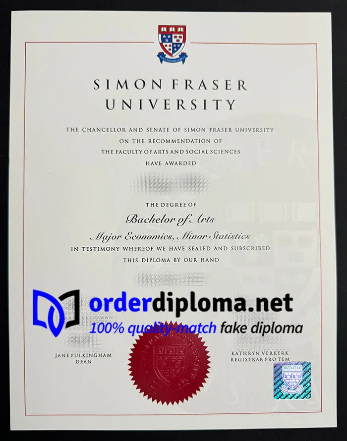 How much to order Simon Fraser University diploma?