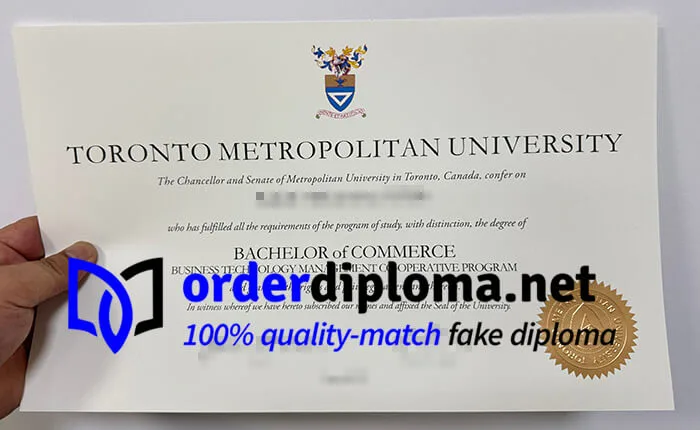 Toronto Metropolitan University diploma, buy TMU degree online