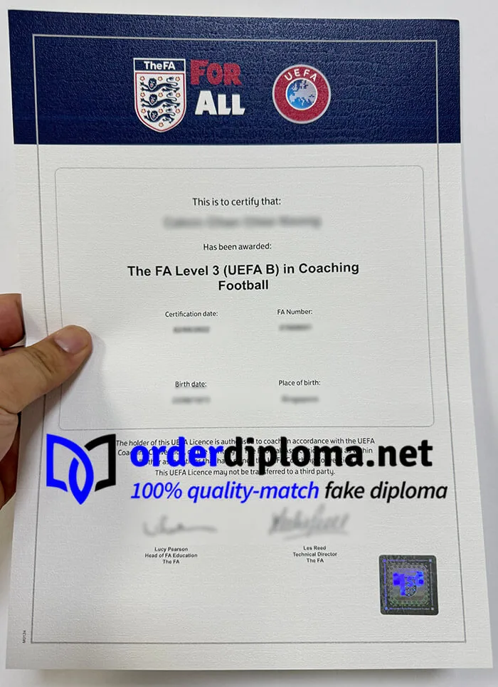 Where to buy UEFA fake certificate?