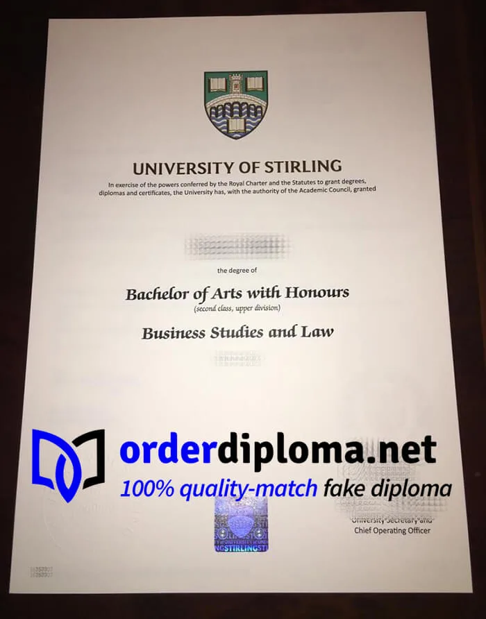 How University Stirling diploma? fake University Stirling certificate online.