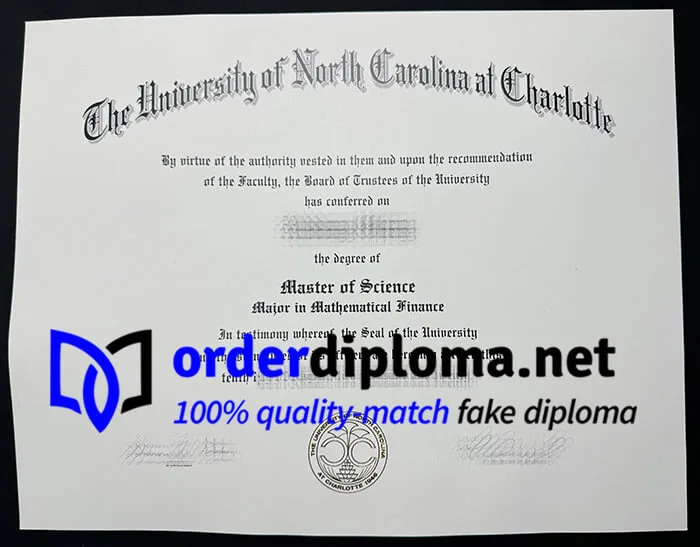 UNC Charlotte diploma, buy University of North Carolina at Charlotte degree online.