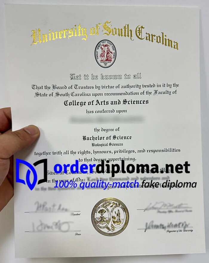 Where to get University of South Carolina diploma? buy USC fake degree online.