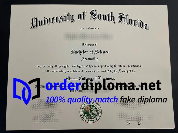 Buy University of South Florida diploma, order University of South Florida certificate.