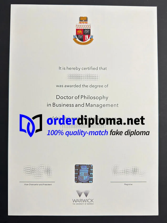 Buy University of Warwick diploma, get University of Warwick degree.