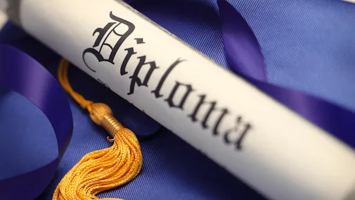 image of a fake diploma