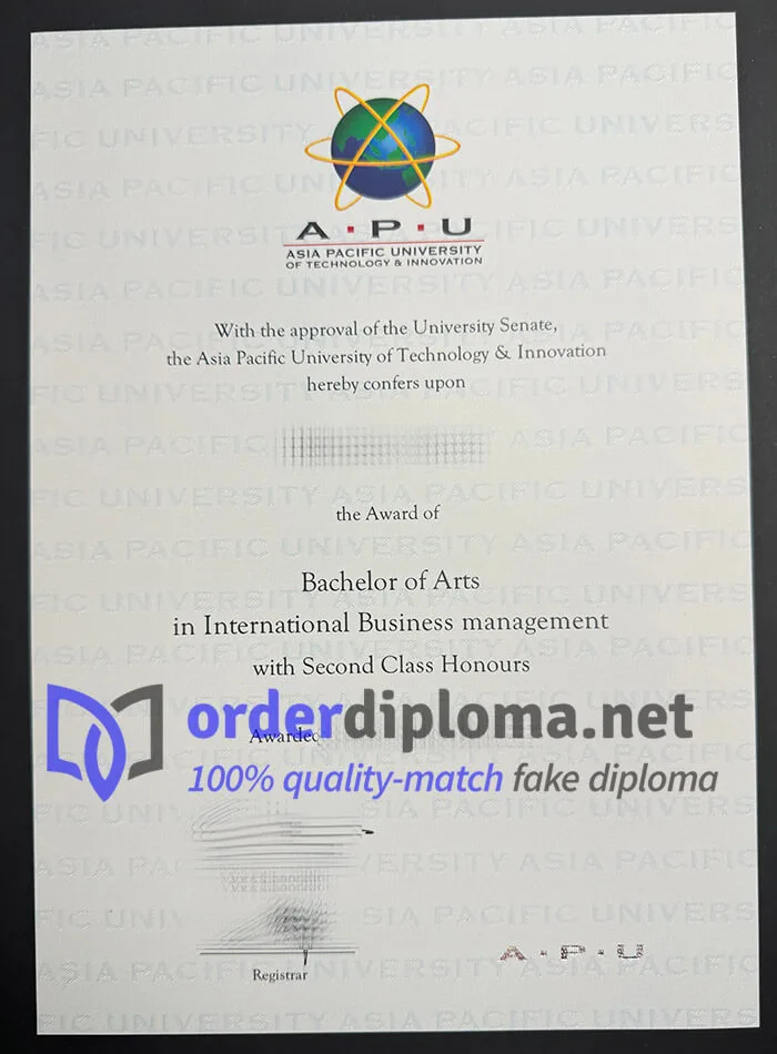 Order Asia Pacific University diploma, buy APU degree online.