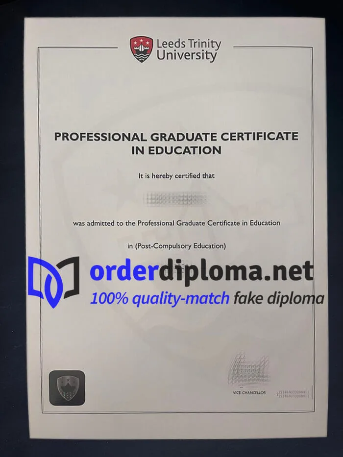 Buy Leeds Trinity University diploma online, order LTU degree