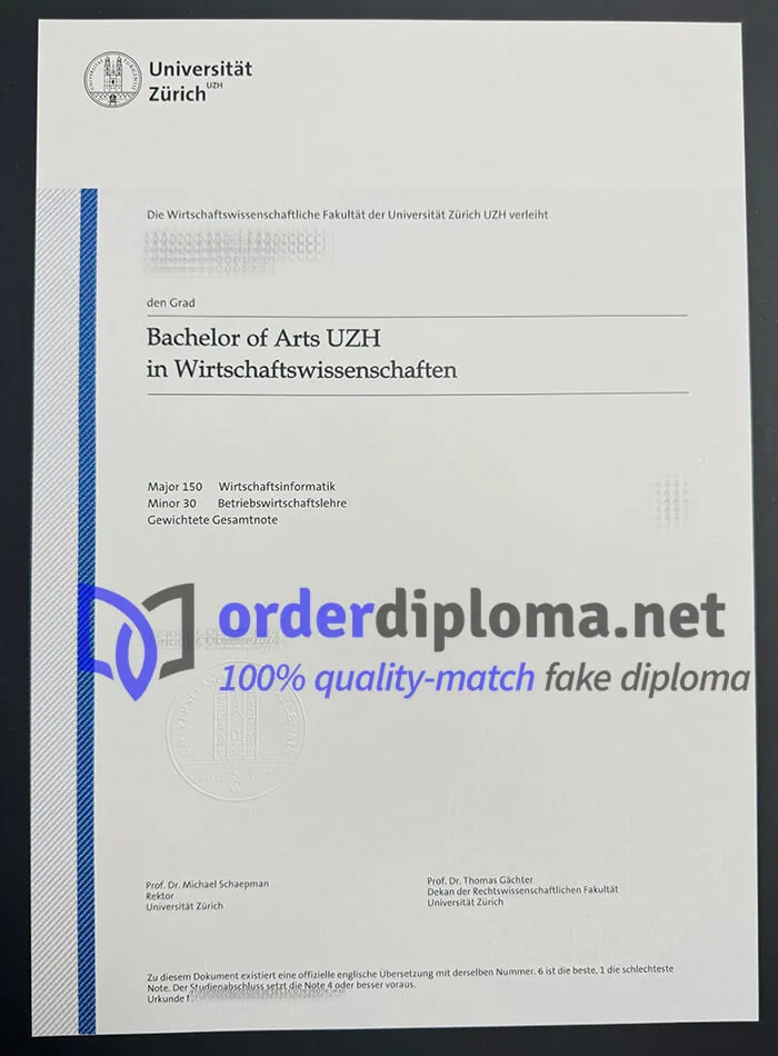 Where to order Universitat Zurich diploma? get fake degree online.