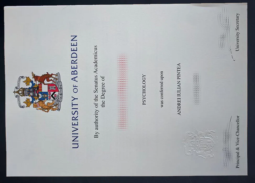 How to order University of Aberdeen diploma?