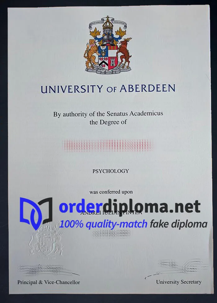 How to order University of Aberdeen diploma?