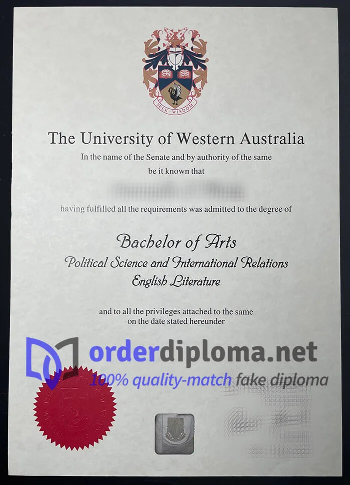 Order University of Western Australia diploma, get UWA degree.