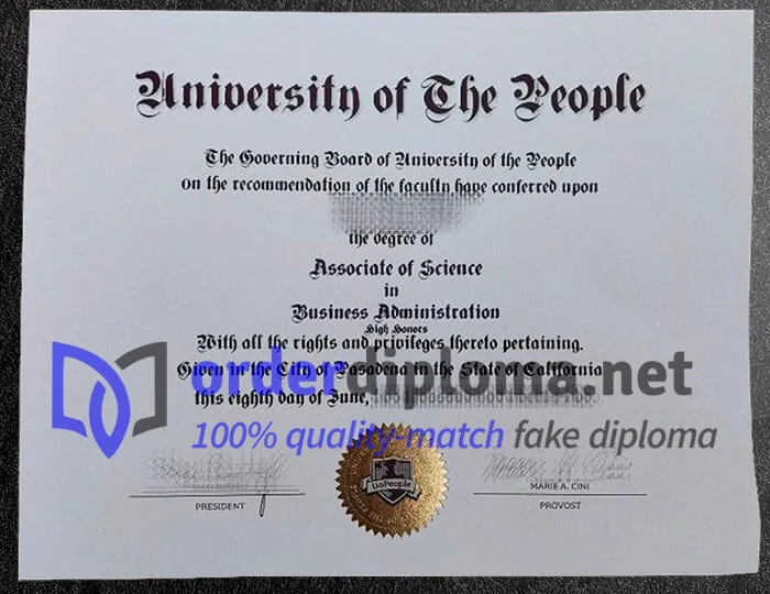 make University of the People diploma