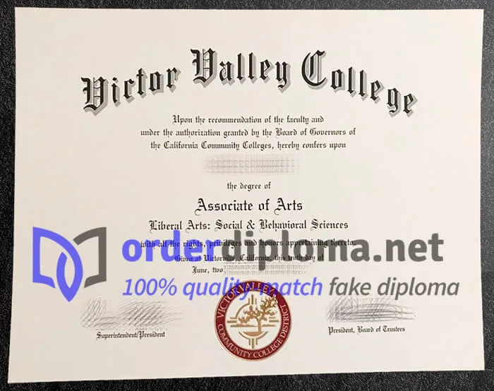 Order Victor Valley College diploma, get VVC fake degree.