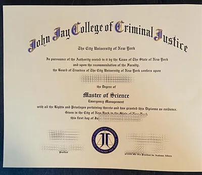 Buy CUNY John Jay College of Criminal Justice diploma online