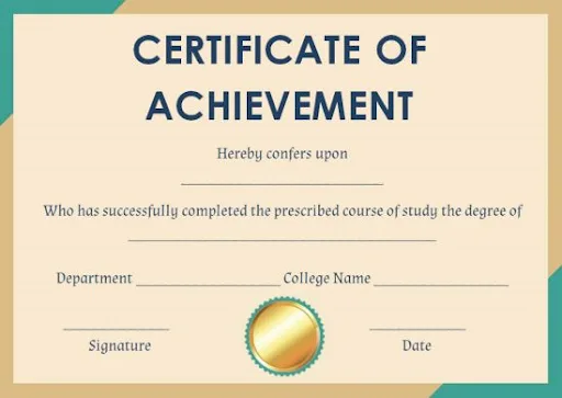 template of a fake diploma