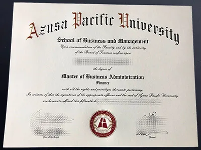 Get a Azusa Pacific University Fake Degree Replica Now