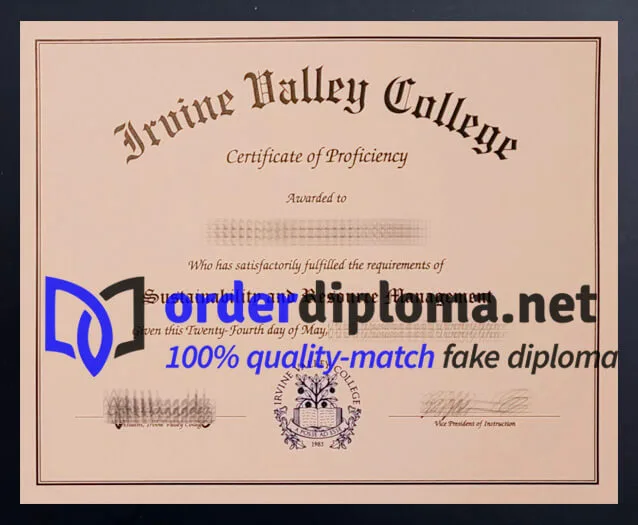 Order Iruine Valley College diploma, get degree online.