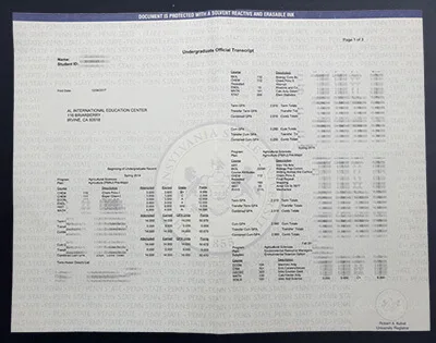 Secure Penn State Fake Transcript for Sale Online