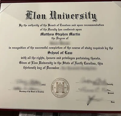 How to Get a Custom Elon University Fake Diploma?