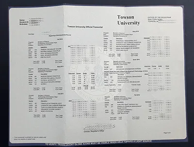 Where to get Towson University fake transcript?